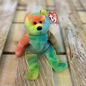 Garcia - The (Rare & Retired) Tie Dye VNTG Teddy Bear | 1993 Beanie Baby - NWT